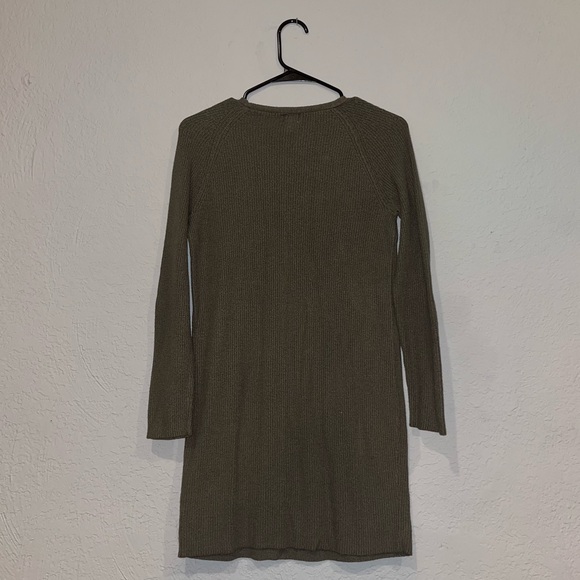 A New Day Target Dark Green Tunic Ribbed Sweater Dress - Picture 5 of 5